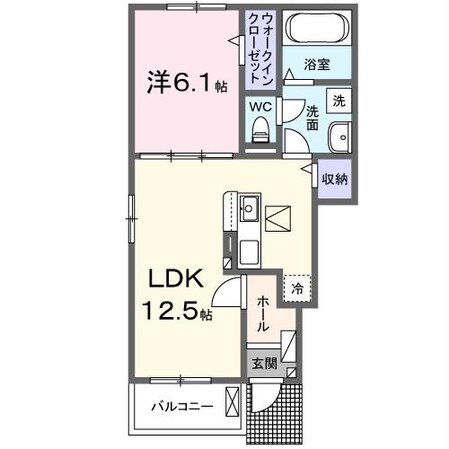 カナン樋之口の物件間取画像